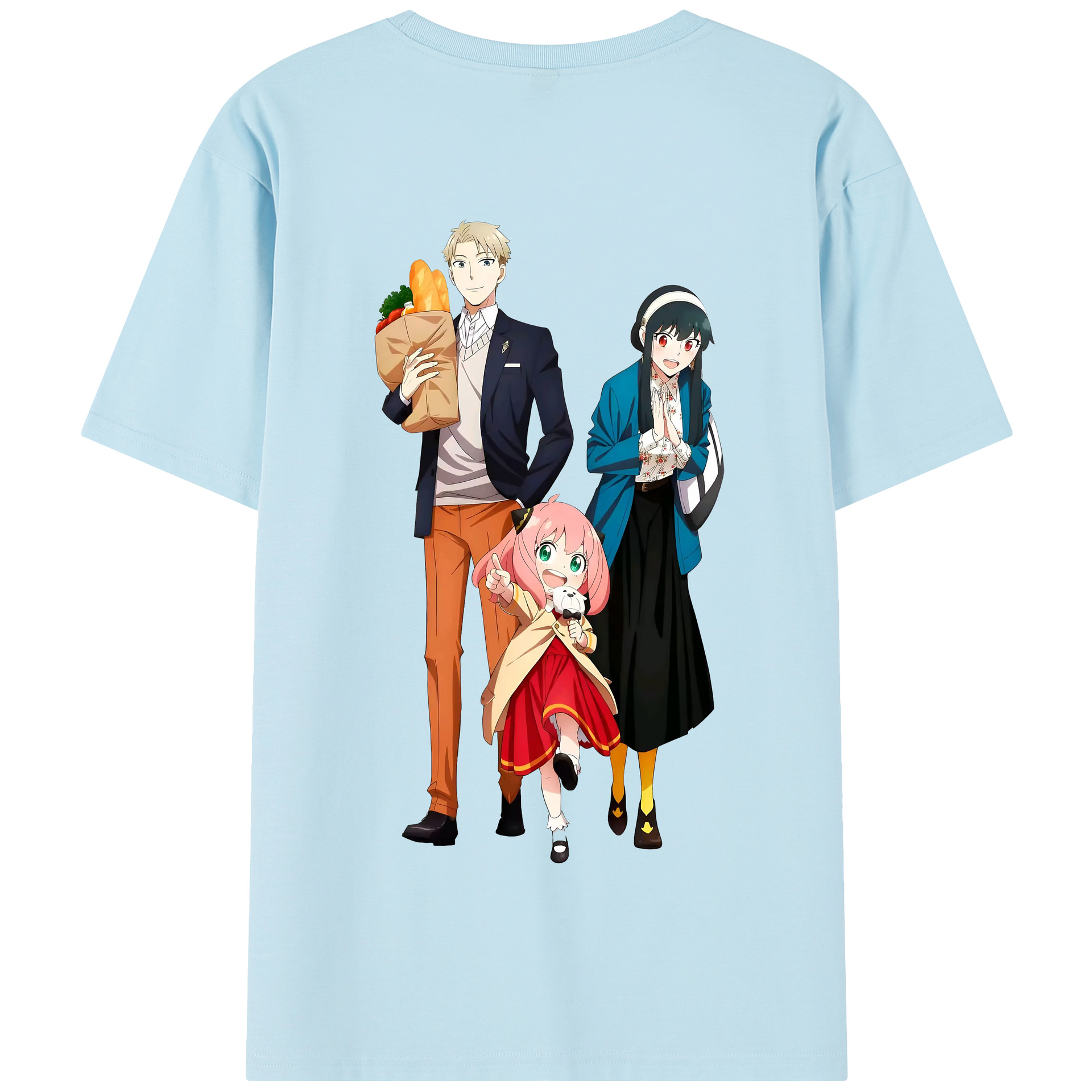 （画像用） SPY×FAMILY间谍家家酒 綿100％半袖Tシャツ（背面プリント）